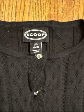 Scoop Women's Black Button-Down Top